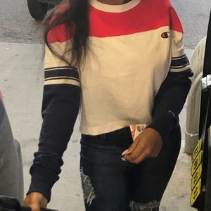 Champion colorblocked cropped t-shirt